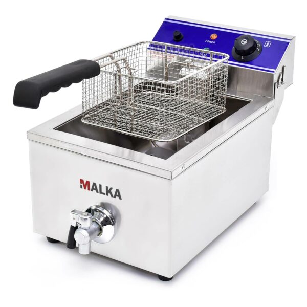 Freidora eléctrica de 10 litros Malka FES10 - Abierta