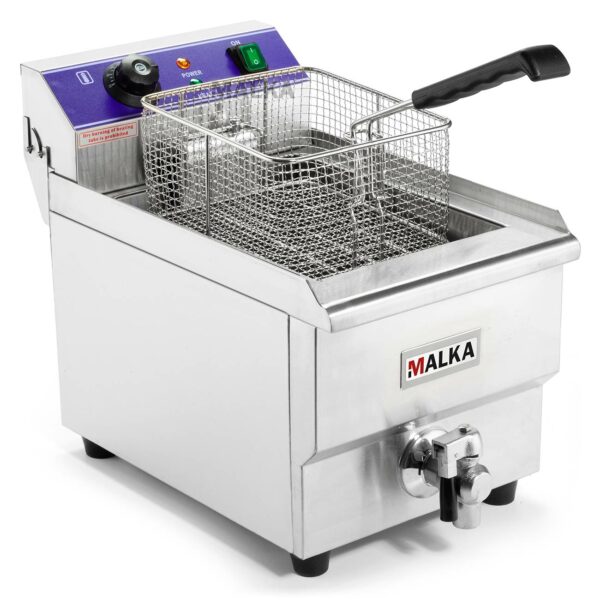 Freidora eléctrica de 16 litros Malka FES16 - Abierta
