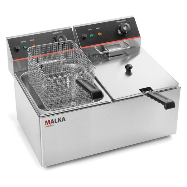 Freidora eléctrica de 8+8 litros Malka FED16